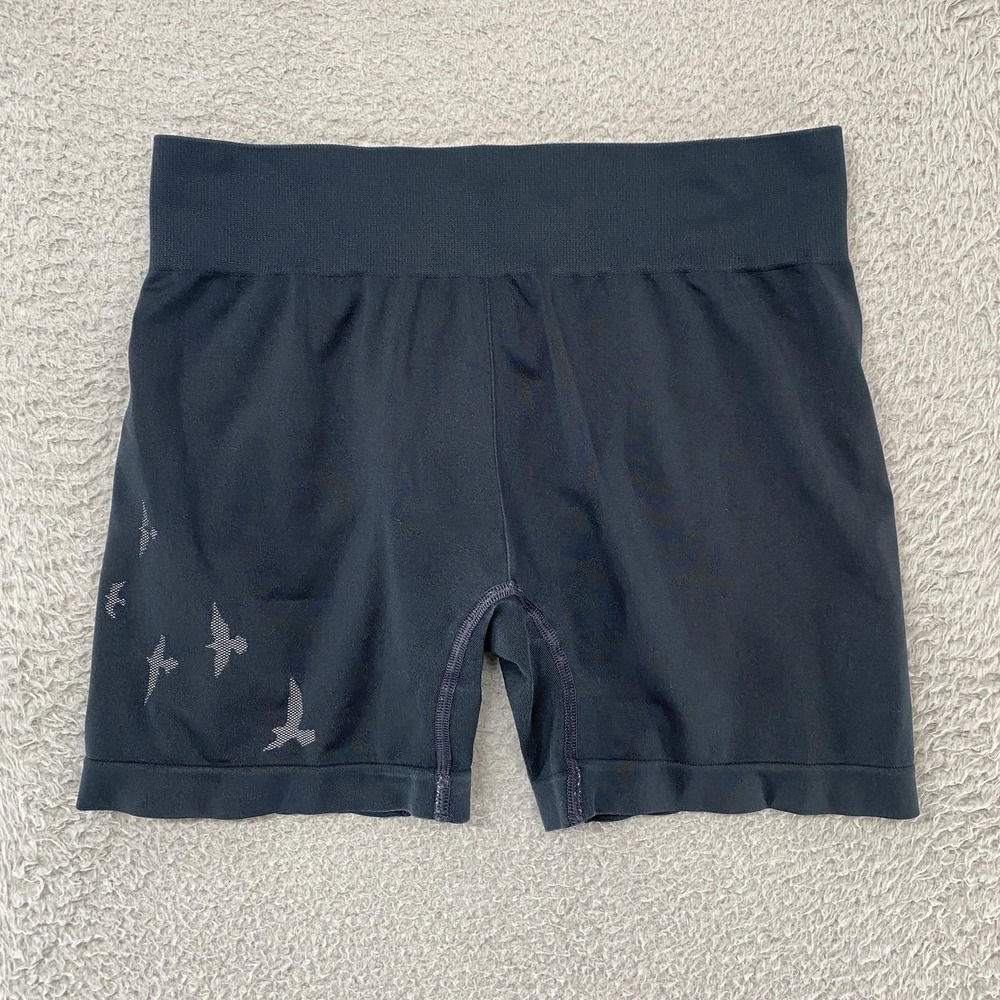 Oiselle Compression Shorts Womens M Black Seamless High Rise Running 5 Inch